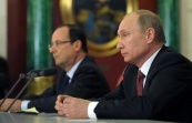 Путин и Олланд отметили важность усилий по оказанию гуманитарной помощи населению Украины