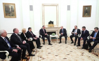 Владимир Путин принял в Кремле Президента Республики Молдова Игоря Додона