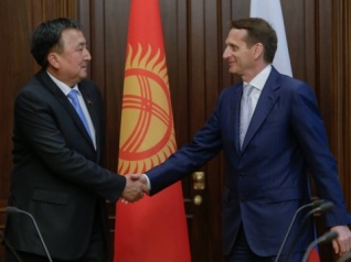 Сергей Нарышкин встретился с Председателем Жогорку Кенеша Киргизской Республики Асылбеком Жээнбековым