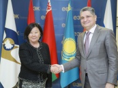 Председатель Коллегии ЕЭК Тигран Саркисян встретился с Послом Монголии в Российской Федерации Дэлгэрмоой Банзрагч