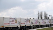 Колонна МЧС с гумпомощью для Донбасса пересекла границу с Украиной