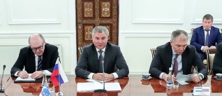 Вячеслав Володин и Нурдинжон Исмоилов подписали Соглашение о создании механизма межпарламентского сотрудничества