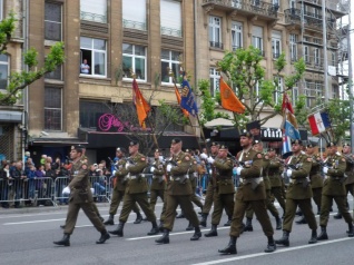 Российские военные приняли участие в параде в Люксембурге