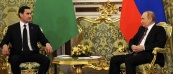В Кремле состоялись переговоры Владимира Путина с Президентом Туркменистана Сердаром Бердымухамедовым