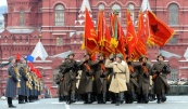 Торжественный марш, посвященный годовщине легендарного военного парада 1941 года, состоялся во вторник на Красной площади