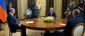Владимир Путин, Серж Саргсян и Ильхам Алиев согласовали совместное заявление по Нагорному Карабаху