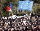 Социалисты Молдавии митингуют против ассоциации с Евросоюзом