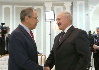 Президент Беларуси Александр Лукашенко встретился с министром иностранных дел России Сергеем Лавровым