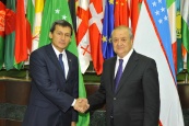 Встреча глав МИД Узбекистана и Туркменистана