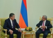 Президент Армении принял главу МИД Таджикистана