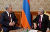 Президент Армении Серж Саргсян принял посла Казахстана