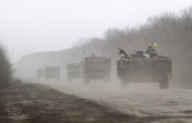 ОБСЕ: украинские военные отвели несколько колонн тяжелой техники от линии соприкосновения