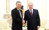 Встреча Владимира Путина с Председателем Народного совета Национального собрания Туркменистана Гурбангулы Бердымухамедовым