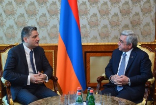 Председатель Коллегии ЕЭК Тигран Саркисян встретился с Президентом Республики Армения Сержем Саргсяном