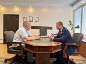 Леонид Калашников и руководитель Хакасии Валентин Коновалов провели рабочую встречу