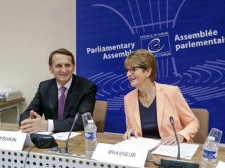 Сергей Нарышкин встретился с Председателем Парламентской Ассамблеи Совета Европы (ПАСЕ) Анн Брассёр