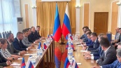 Выступление Вячеслава Володина перед депутатами Народного Совета Луганской Народной Республики