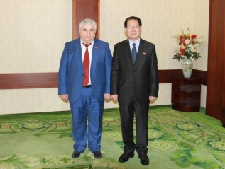 Казбек Тайсаев встретился с Послом КНДР Ким Хен Джуном