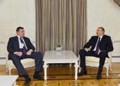 Состоялась встреча Президента Азербайджана Ильхама Алиева и председателя Комитета Леонида Слуцкого