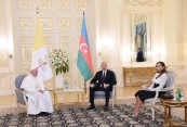 Президент Ильхам Алиев: «Визит Папы Римского в Азербайджан очень важен для диалога между цивилизациями»