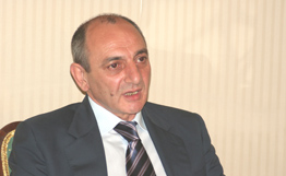 Президент НКР обсудил вопросы сотрудничества с главным военным инспектором Армении