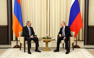 Состоялись переговоры Владимира Путина с Премьер-министром Республики Армения Николом Пашиняном