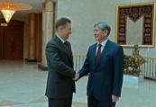 Президент Атамбаев обсудил с Алексеем Миллером планы «Газпрома» по геологоразведке природного газа в Кыргызстане 