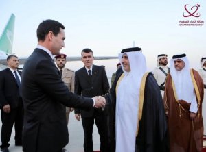 Сердар Бердымухамедов прибыл в Катар с официальным визитом