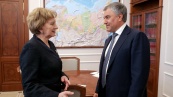 Вячеслав Володин встретился с Зинаидой Гречаный