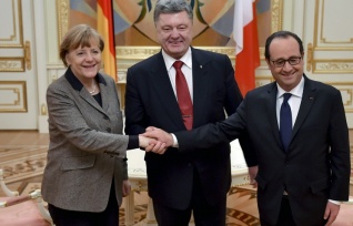 Лидеры Украины, Франции и Германии обсудили функционирование минских договоренностей